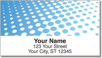 Blue Halftone Address Labels