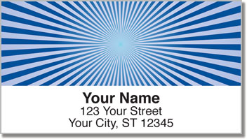 Blue Starburst Address Labels