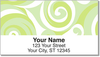 Two-Tone Twirl Address Labels