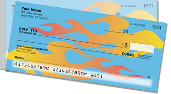 Flame Graphic Side Tear Checks
