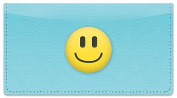 Emoticon Checkbook Cover