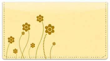 Easy-Going Flower Checkbook Cover