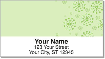 Green Burst Address Labels