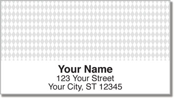 Silver Diamond Address Labels