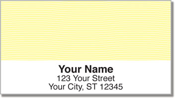 Yellow Safety Address Labels