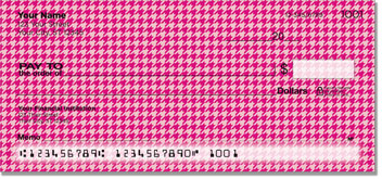 Pink Houndstooth Checks