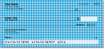 Blue Houndstooth Checks