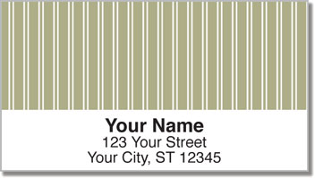 Beige Pinstripe Address Labels