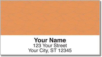 Orange Stipple Address Labels