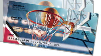 Red & Black Basketball Side Tear Checks