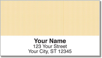 Peach Dot Address Labels
