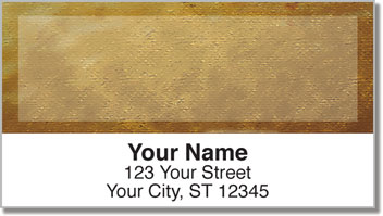 Brown Burlap Address Labels