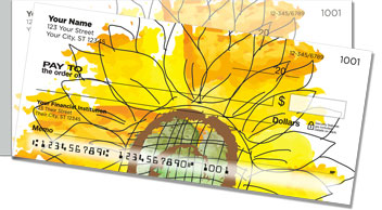 Retro Sunflower Side Tear Checks