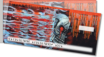 Cool Skull Side Tear Checks