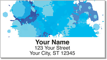 Bursts of Color Address Labels