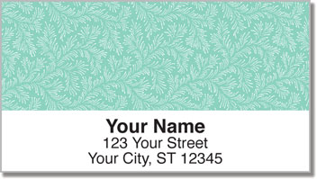 Green Leaves Address Labels