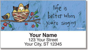 Folksy Charm Address Labels