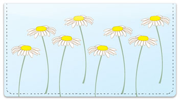 Daisy Design Checkbook Cover
