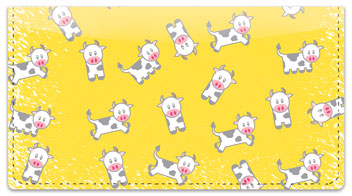 Cute Cow Checkbook Cover