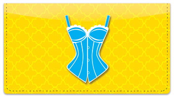 Cute Corset Checkbook Cover