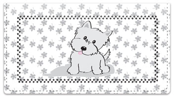 Cute Cat & Dog Checkbook Cover