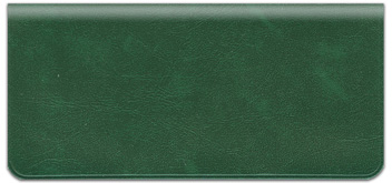 Hunter Green Vinyl Checkbook Cover