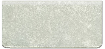 Gray Vinyl Checkbook Cover