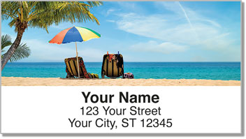 Beach Umbrella Address Labels