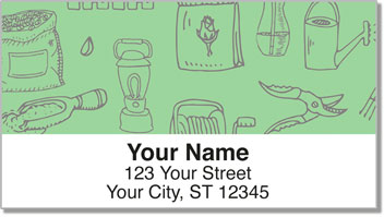 Gardening Address Labels