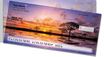 Safari at Sunset Side Tear Checks