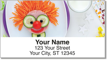 Food Face Address Labels