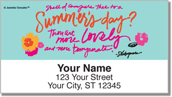 Summer's Day Address Labels