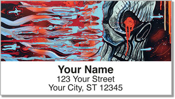 Cool Skull Address Labels