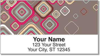 Random Retro Patterns Address Labels