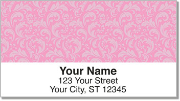 Pink & Black Address Labels