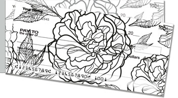 Big Floral Side Tear Checks