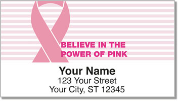 Power of Pink Address Labels