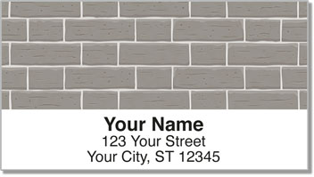 Colored Brick Address Labels