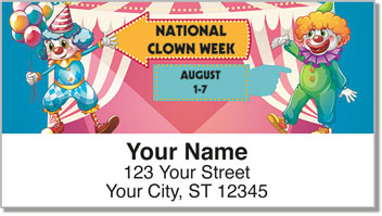 National Clown Week Address Labels