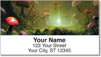 Woodland Toadstool Address Labels