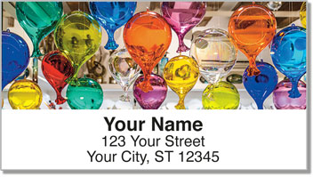 Hand Blown Glass Address Labels