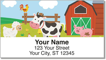 Down on the Farm Address Labels