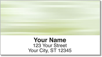 Green Swish Address Labels