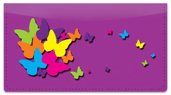 Colorful Cascade Checkbook Cover