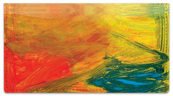 Colorful Brush Stroke Checkbook Cover
