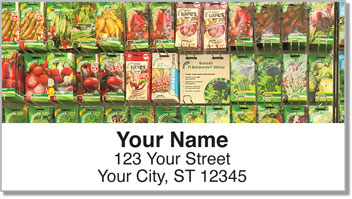 Vintage Seed Packet Address Labels