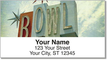 Retro Sign Address Labels