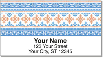 Christmas Cross Stitch Address Labels