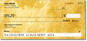 Gold Marble Checks