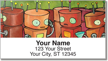 Robot Party Address Labels